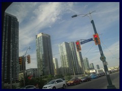 Toronto traffic jam at Spadina Ave, West of Downtown